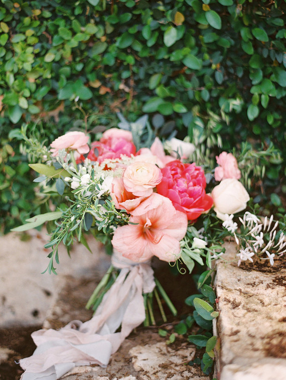 Pink peony bouquet