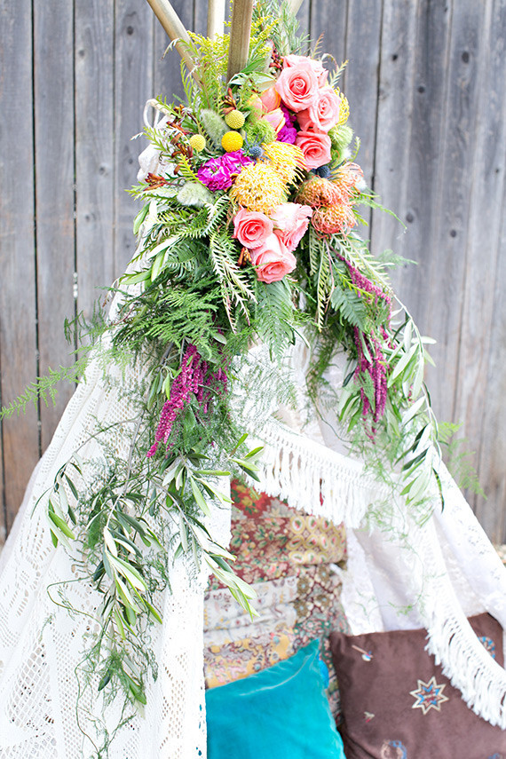 Floral teepee Inspiration