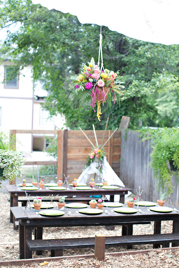 Boho baby shower on 100 Layer Cakelet