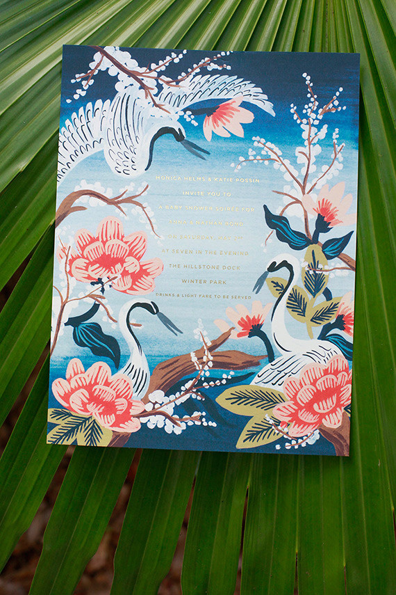 Kyoto Garden inspired baby shower for Anna Bond of Rifle Paper Inspiration