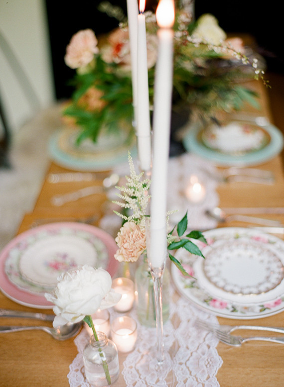 Long tappered candles