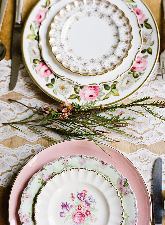 Vintage floral china