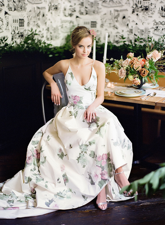 Floral reception dress Inspiration