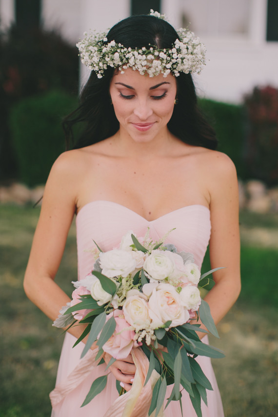 Babies breath floral crown