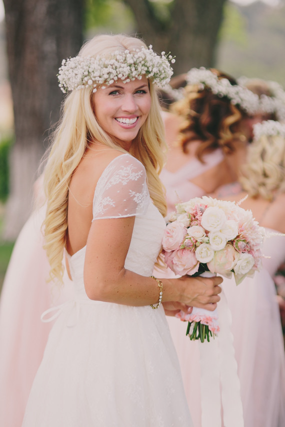 Bridal flower crown