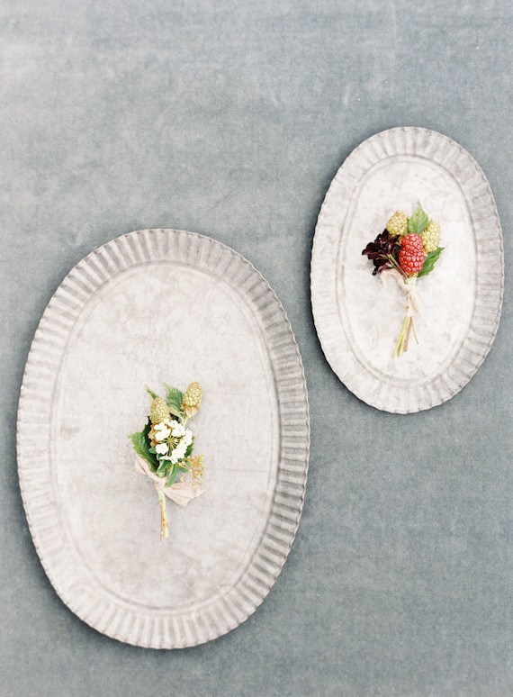 Fresh berry boutonnière