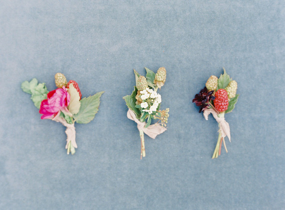 Fresh berry boutonnière