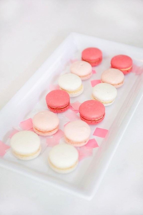 Pink macaron desert