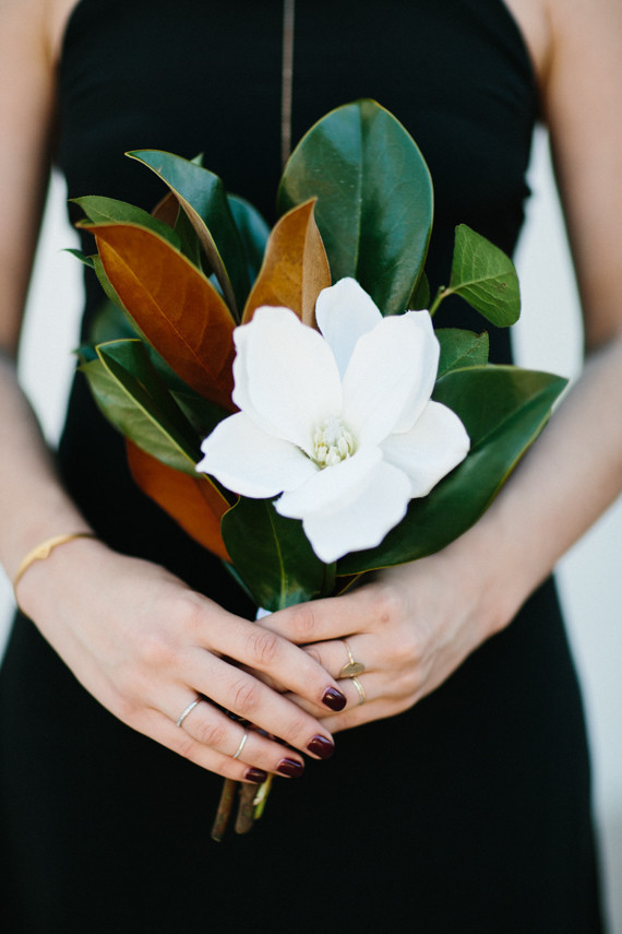 Magnolia leaf bouquet