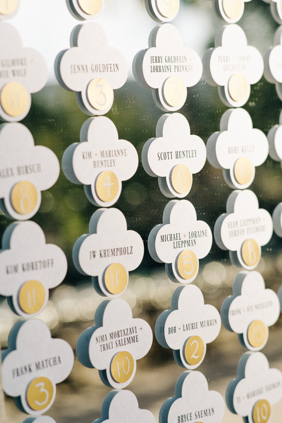 Moroccan inspired escort card display Inspiration