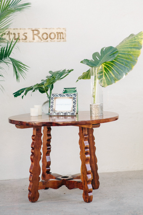 Palm leaf decor