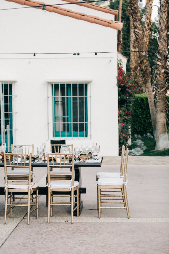 Modern Palm Springs wedding
