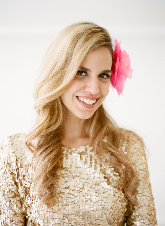 Gold sequin dress