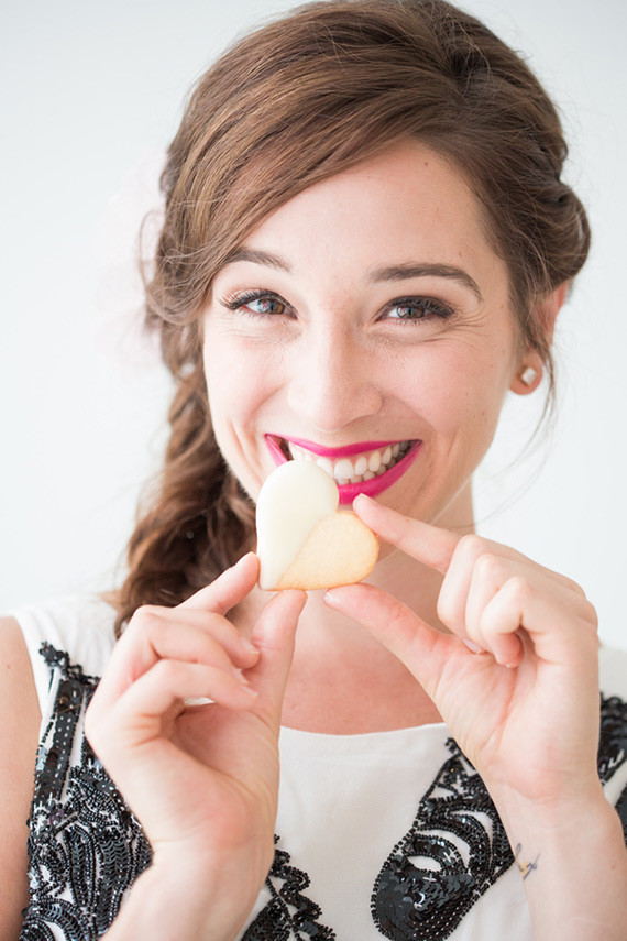 Heart shaped sugar cookies