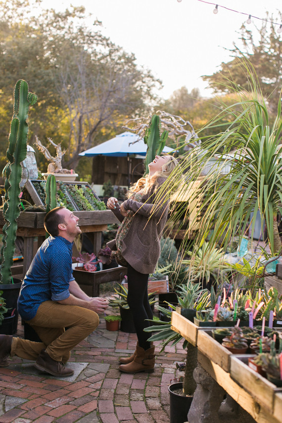 Surprise engagement photo