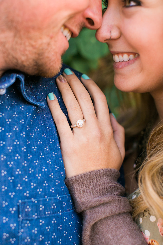 Surprise engagement photo