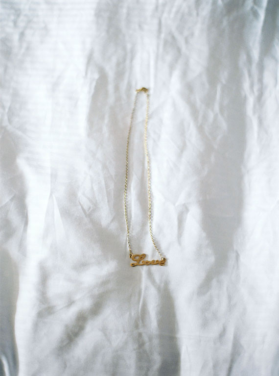 Bride's wedding necklace