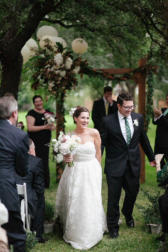 Garden wedding ceremony