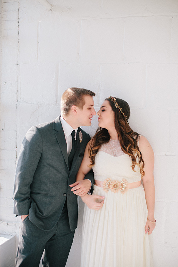 Loft wedding portrait