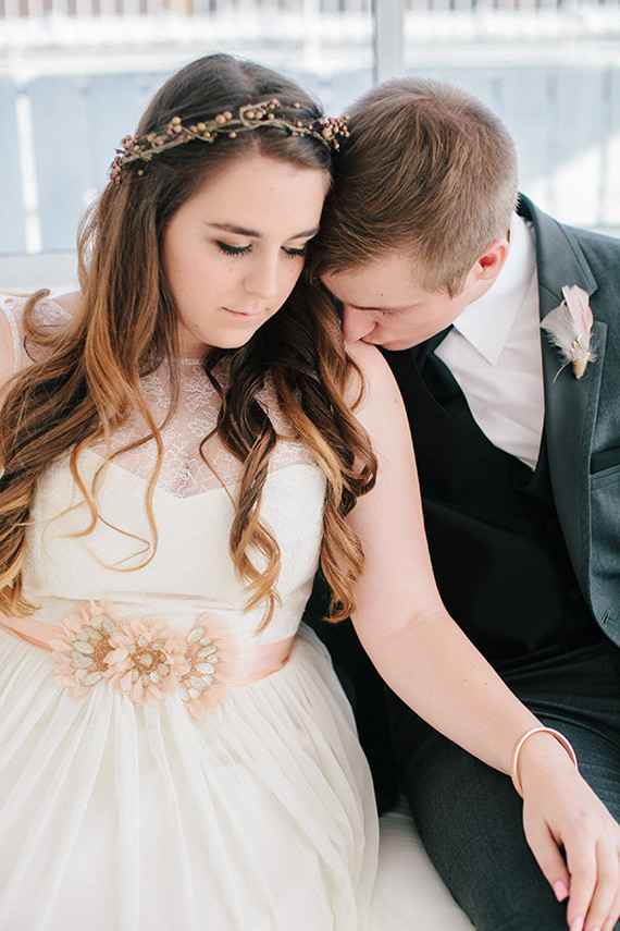 Loft wedding portrait