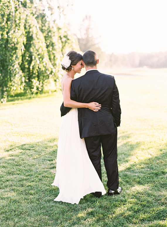 Outdoor wedding portrait