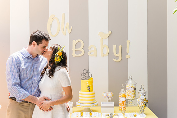 Yellow Backyard Baby Shower