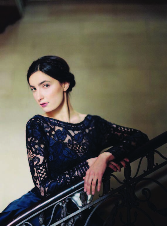 Dark Blue wedding dress by Sareh Nouri