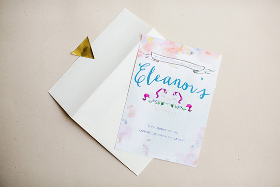 Unicorn party invite