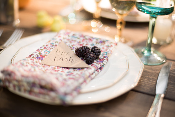 Floral napkin