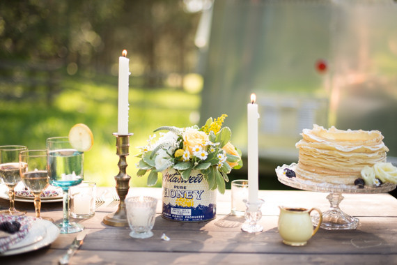Outdoor brunch picnic