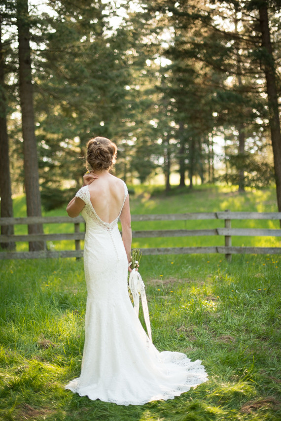 Lace wedding dress