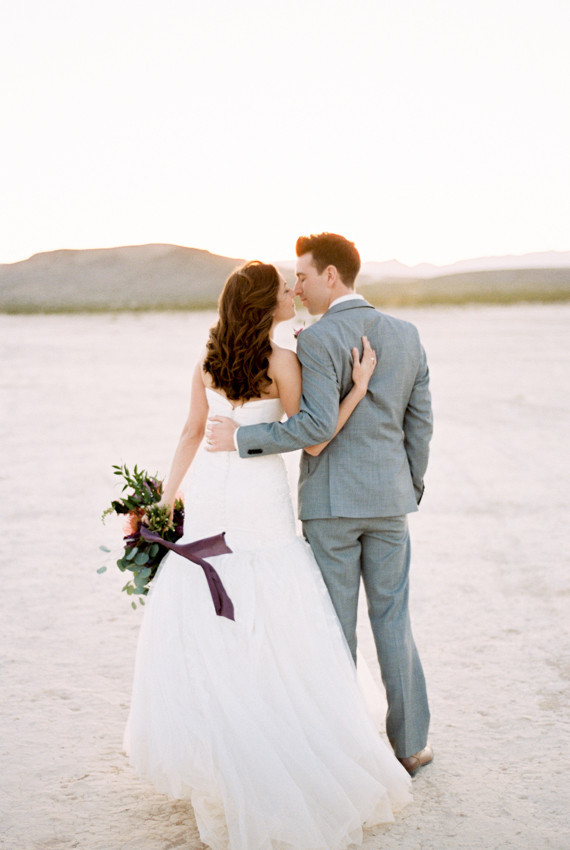 Mojave Desert wedding portrait