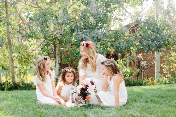 Flower girl portrait