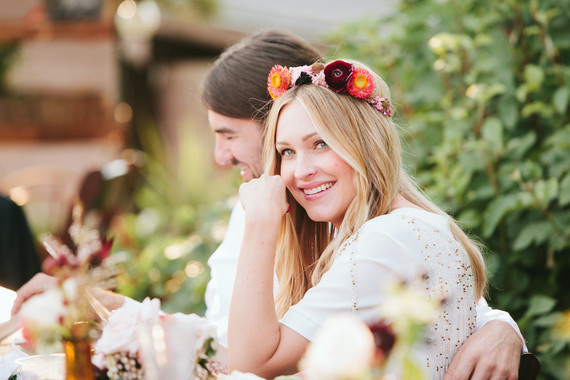 Bride flower crown