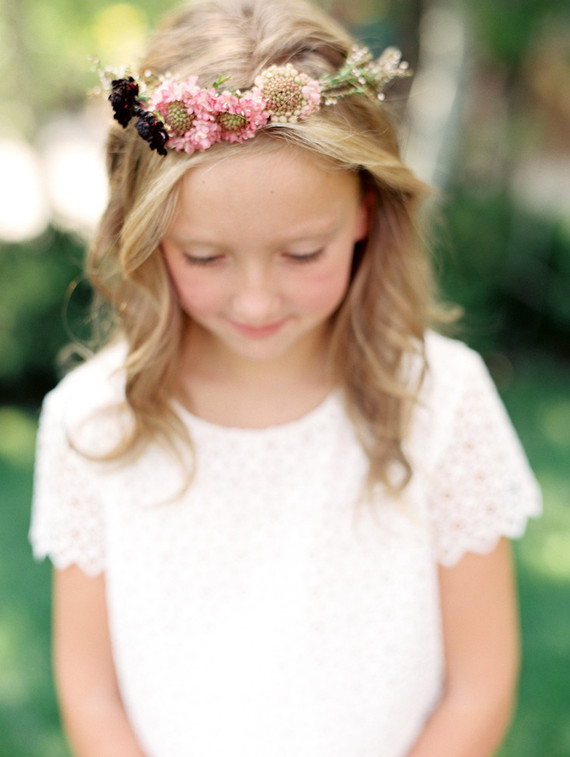 Flower girl flower crown