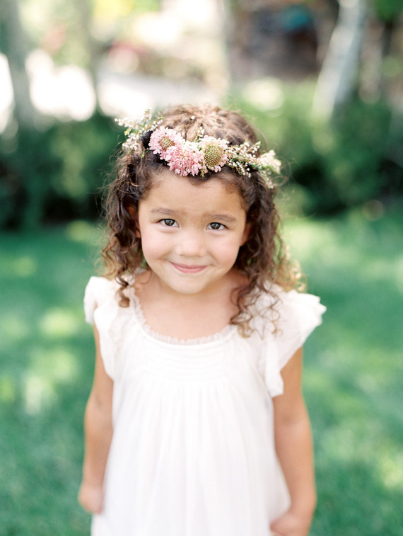 Flower girl flower crown