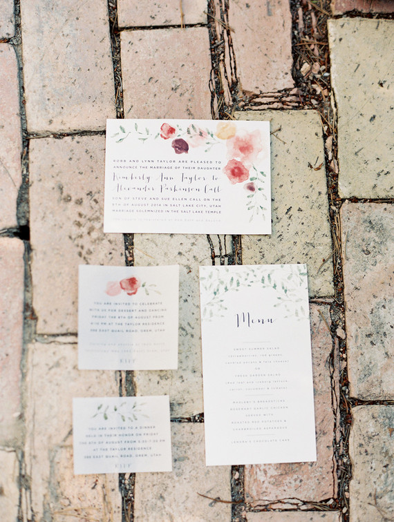 Floral invitation