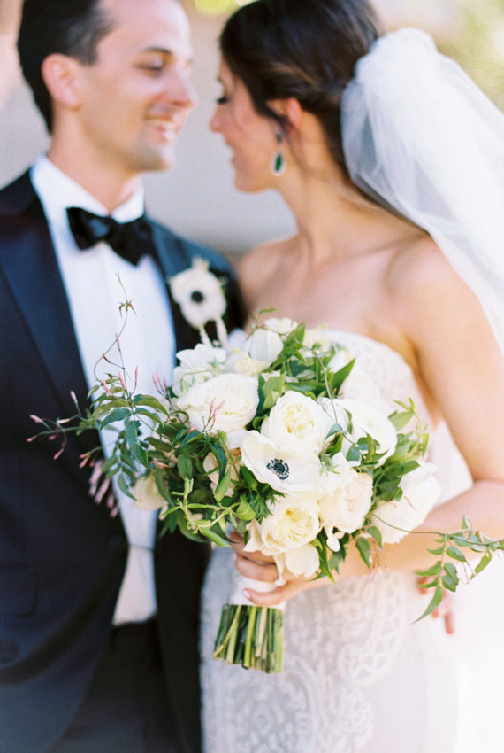 White bridal bouquet