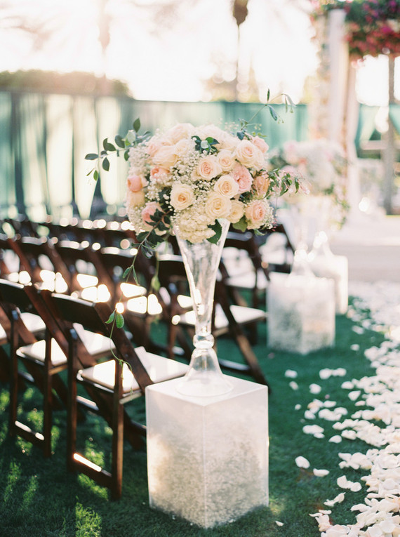 Floral ceremony decor