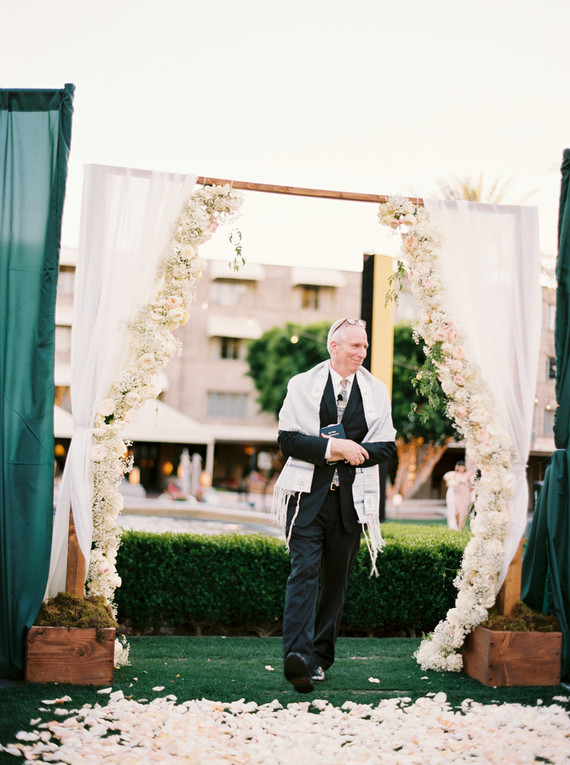 Floral wedding ceremony