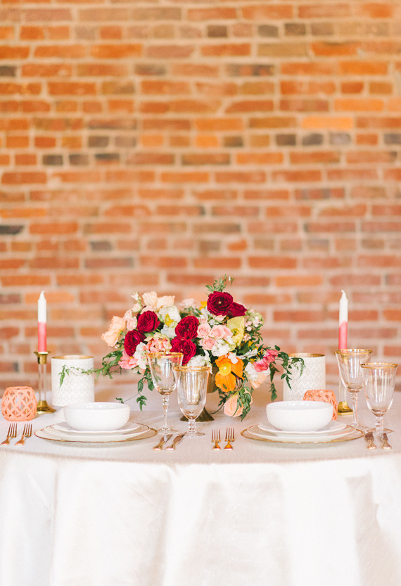 Springtime tablescape