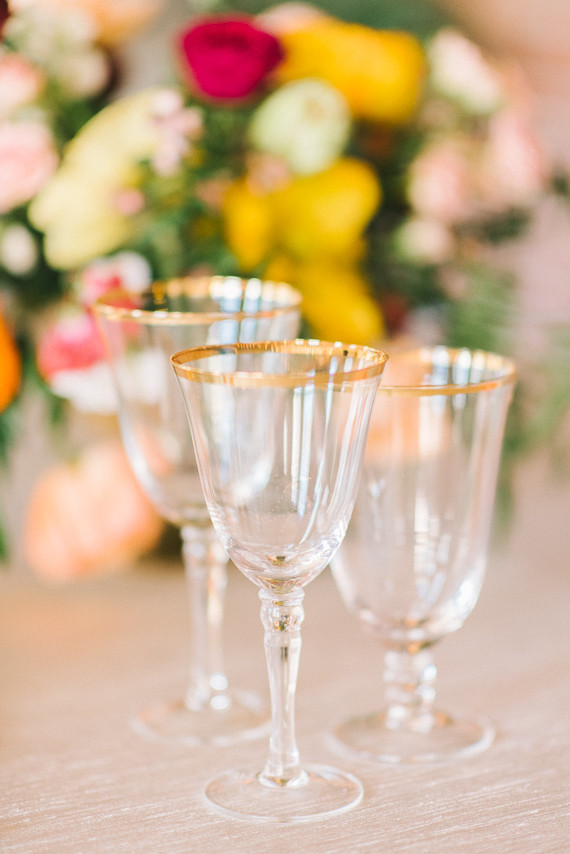 Gold rimmed glasses