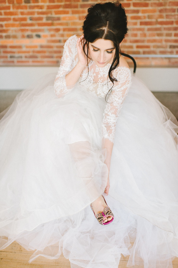 Lace wedding dress