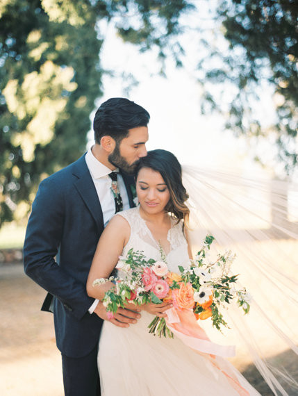 Ranch wedding portrait
