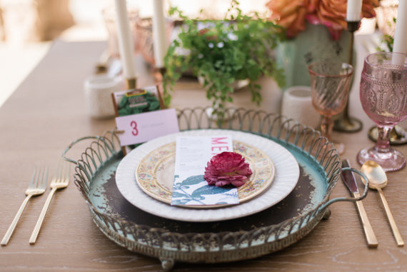 Organic place setting Inspiration