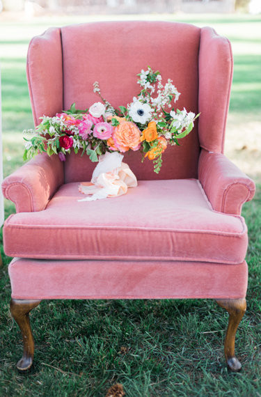 Spring bridal bouquet