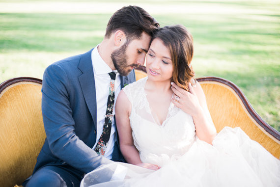 Ranch wedding portrait