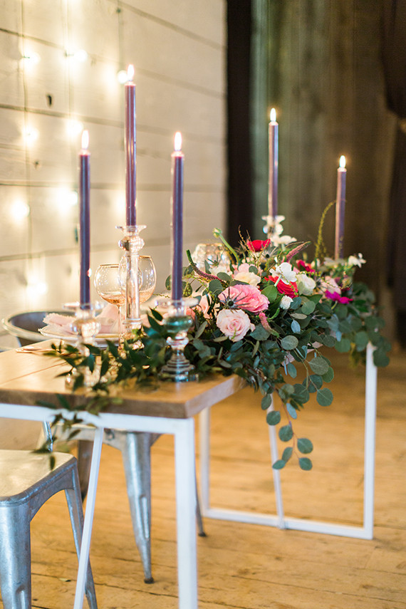 Purple candles