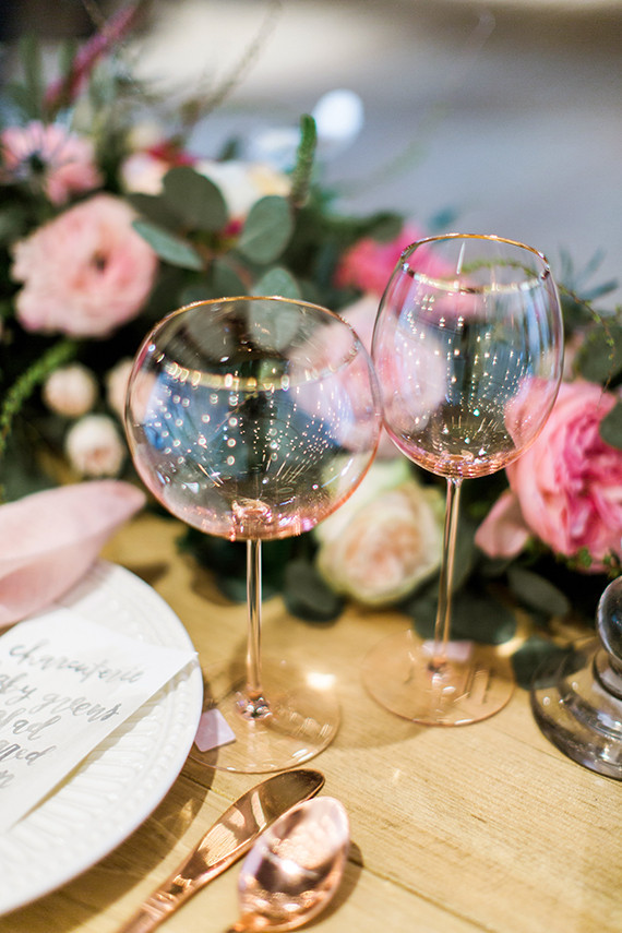 Pink glassware