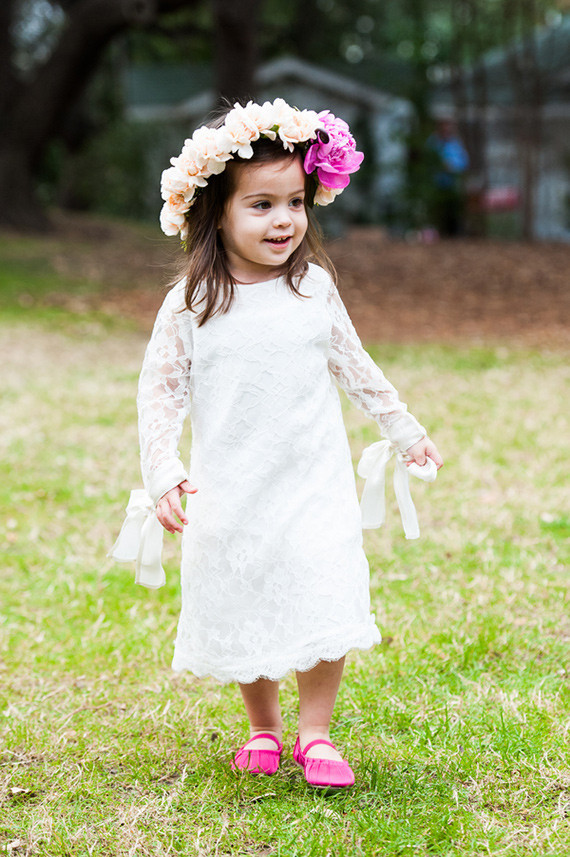 Flower girl with flower crown
